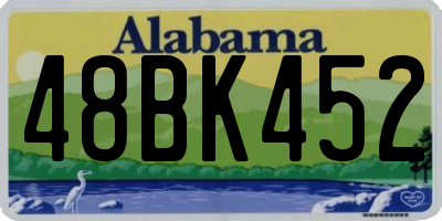 AL license plate 48BK452