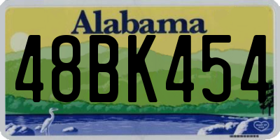 AL license plate 48BK454