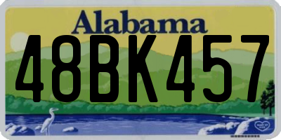AL license plate 48BK457