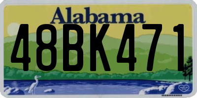 AL license plate 48BK471