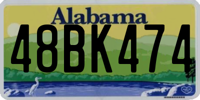 AL license plate 48BK474