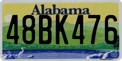 AL license plate 48BK476