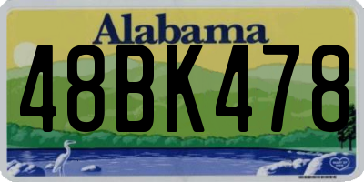 AL license plate 48BK478