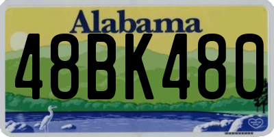 AL license plate 48BK480