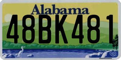 AL license plate 48BK481
