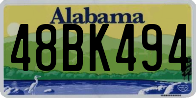 AL license plate 48BK494
