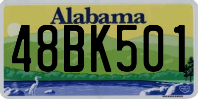 AL license plate 48BK501
