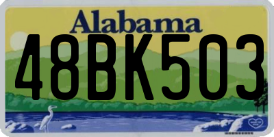 AL license plate 48BK503