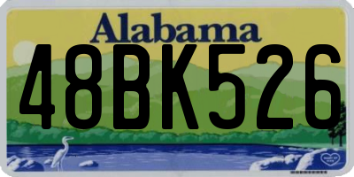 AL license plate 48BK526