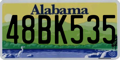 AL license plate 48BK535