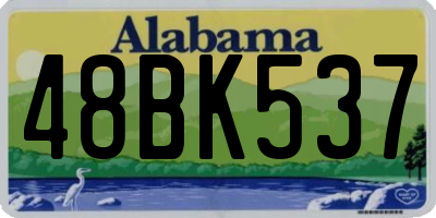 AL license plate 48BK537