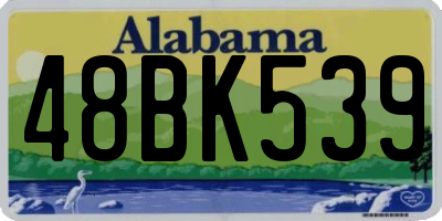 AL license plate 48BK539