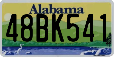 AL license plate 48BK541