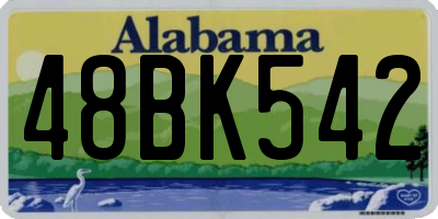 AL license plate 48BK542