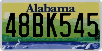 AL license plate 48BK545