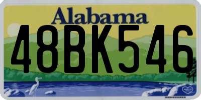 AL license plate 48BK546