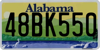 AL license plate 48BK550