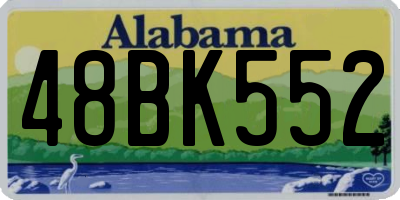 AL license plate 48BK552