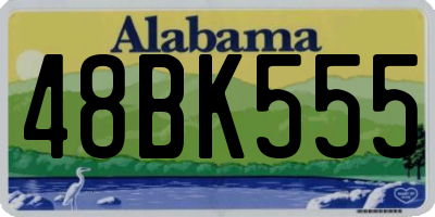 AL license plate 48BK555