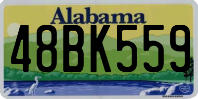 AL license plate 48BK559