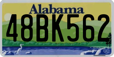 AL license plate 48BK562