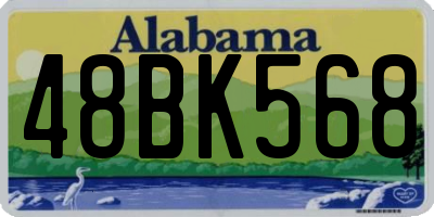 AL license plate 48BK568