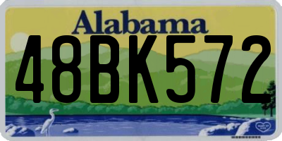 AL license plate 48BK572