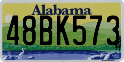 AL license plate 48BK573