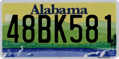 AL license plate 48BK581