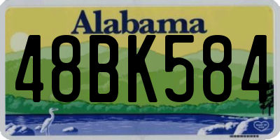 AL license plate 48BK584