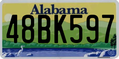 AL license plate 48BK597