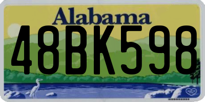 AL license plate 48BK598
