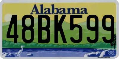 AL license plate 48BK599
