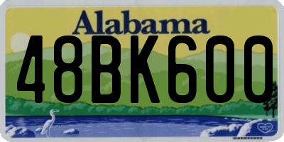 AL license plate 48BK600