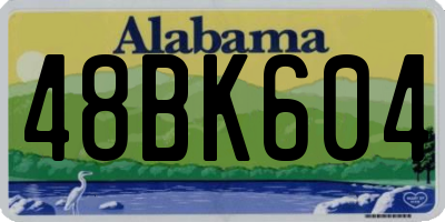AL license plate 48BK604