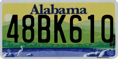AL license plate 48BK610