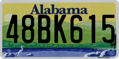AL license plate 48BK615