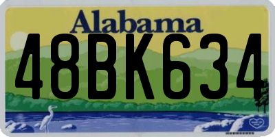 AL license plate 48BK634