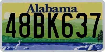 AL license plate 48BK637