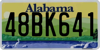 AL license plate 48BK641