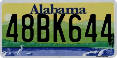 AL license plate 48BK644