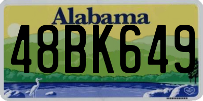 AL license plate 48BK649