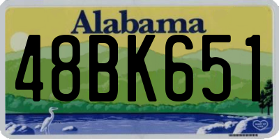 AL license plate 48BK651