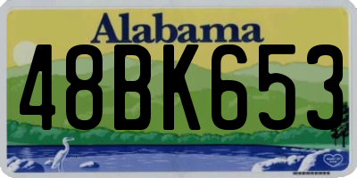 AL license plate 48BK653