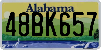 AL license plate 48BK657