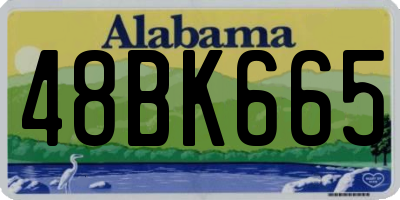 AL license plate 48BK665