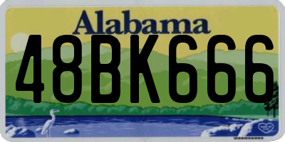 AL license plate 48BK666