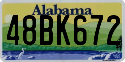 AL license plate 48BK672