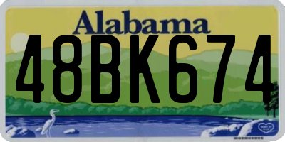 AL license plate 48BK674