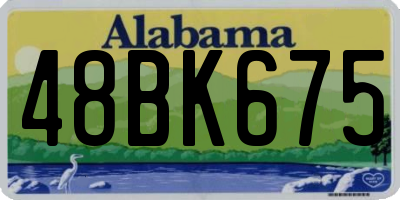 AL license plate 48BK675